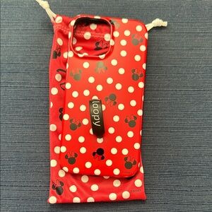 Disney Loopy Case: Minnie Red and White Polka Dot with Black Loop